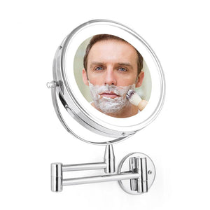 Extendable 3X Magnifying Wall Mounted Mirror